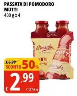 Tigros Passata di pomodoro MUTTI offerta
