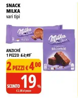 Tigros Snack MILKA offerta