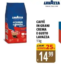 Tigros Caffè in grani crema e gusto LAVAZZA offerta