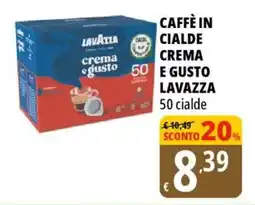 Tigros Caffè in cialde crema e gusto LAVAZZA offerta