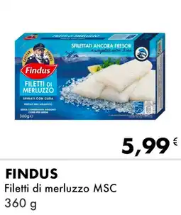 Iper Tosano FINDUS Filetti di merluzzo MSC offerta