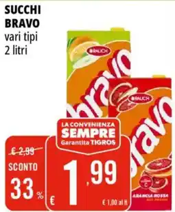 Tigros Succhi BRAVO offerta