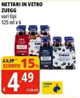 Tigros Nettari in vetro ZUEGG offerta