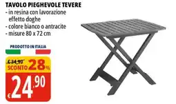Tigros Tavolo pieghevole tevere offerta