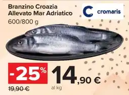 Carrefour Branzino Croazia Allevato Mar Adriatico offerta