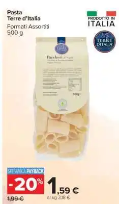 Carrefour Pasta Terre d’Italia offerta