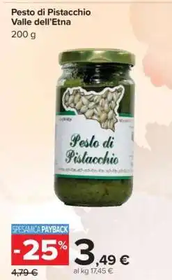 Carrefour Pesto di pistacchio Valle dell'Etna offerta