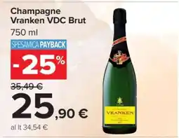 Carrefour Champagne Vranken VDC Brut offerta