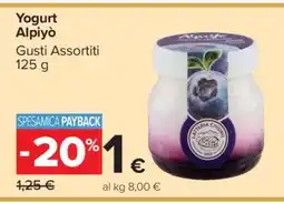 Carrefour Yogurt Alpiyò offerta