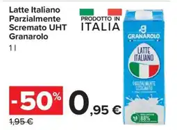 Carrefour Latte Italiano Parzialmente Scremato UHT Granarolo offerta