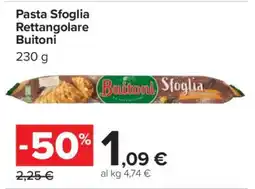 Carrefour Pasta Sfoglia Rettangolare Buitoni offerta