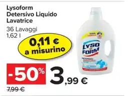 Carrefour Lysoform Detersivo Liquido Lavatrice offerta