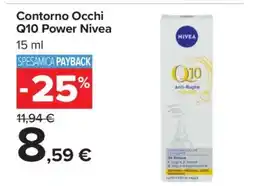 Carrefour Contorno Occhi Q10 Power Nivea offerta