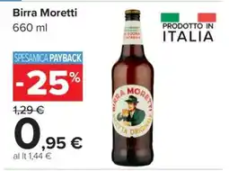 Carrefour BIRRA MORETTI offerta