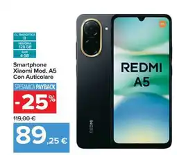 Carrefour Smartphone Xiaomi Mod. A5 Con Auticolare offerta