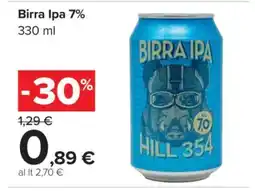 Carrefour Birra Ipa 7% offerta