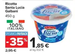 Carrefour RICOTTA SANTA LUCIA GALBANI offerta