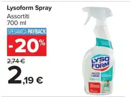 Carrefour Lysoform Spray offerta