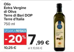 Carrefour Olio Extra Vergine di Oliva Terre di Bari DOP Terre d’Italia offerta