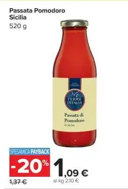 Carrefour Passata Pomodoro Sicilia offerta