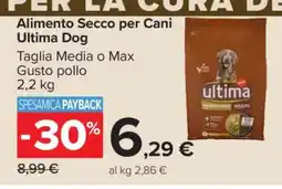 Carrefour ALIMENTO SECCO PER CANI ULTIMA DOG offerta