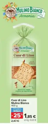 Carrefour Cuor di Lino Mulino Bianco offerta