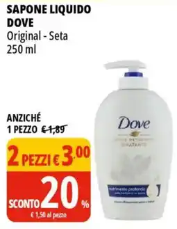 Tigros Sapone liquido DOVE offerta