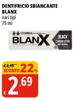 Tigros Dentifricio sbiancante BLANX offerta