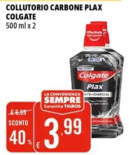 Tigros Collutorio carbone plax COLGATE offerta