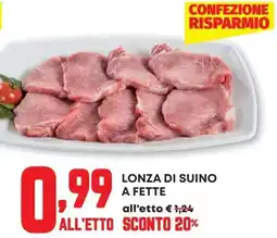 Pam Lonza di suino a fette offerta
