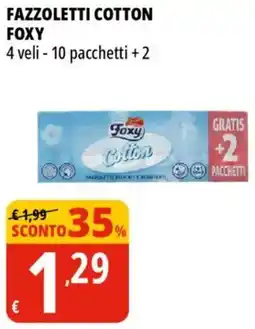 Tigros Fazzoletti cotton FOXY offerta