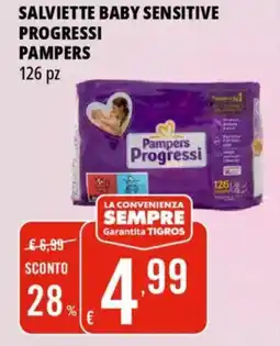 Tigros Salviette baby sensitive PROGRESSI PAMPERS offerta