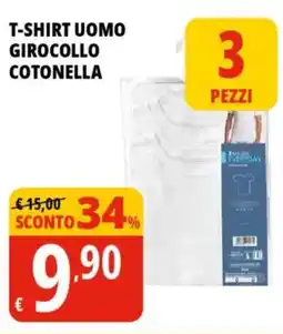 Tigros T-shirt uomo girocollo COTONELLA offerta