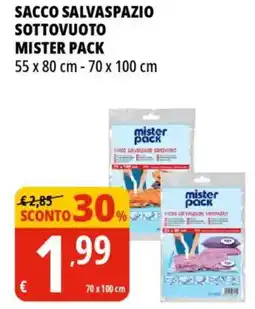 Tigros Sacco salvaspazio sottovuoto MISTER PACK offerta