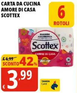 Tigros Carta da cucina amore di casa SCOTTEX offerta