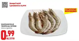 Pam Mazzancolle tropicali intere decongelate offerta
