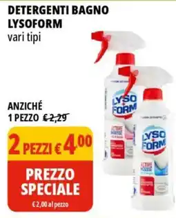 Tigros Detergenti bagno LYSOFORM offerta