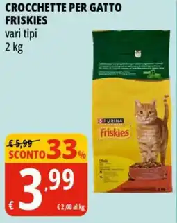 Tigros Crocchette per gatto FRISKIES offerta