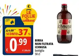 Tigros Birra non filtrata ICHNUSA offerta