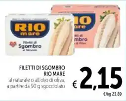 Spazio Conad Filetti di sgombro RIO MARE offerta