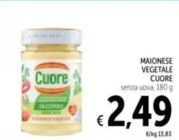 Spazio Conad Maionese vegetale CUORE offerta