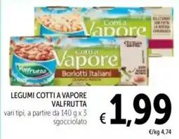 Spazio Conad Legumi cotti a vapore VALFRUTTA offerta