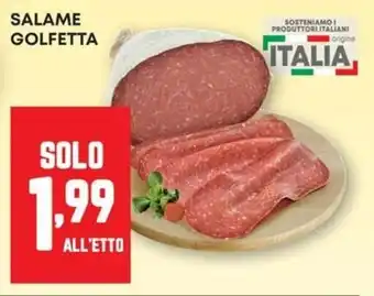 Pam Salame golfetta offerta