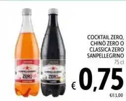 Spazio Conad Cocktail zero, chino zero o classica zero SANPELLEGRINO offerta