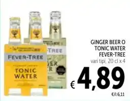 Spazio Conad Ginger beer o tonic water FEVER-TREE offerta