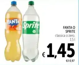 Spazio Conad FANTA O SPRITE classica o zero offerta