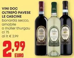 Pam Vini doc oltrepò pavese le cascine bonarda secco, amabile o müller thurgau offerta