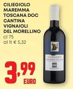 Pam Ciliegiolo maremma toscana doc cantina vignaioli del morellino offerta