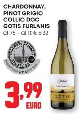 Pam Chardonnay, pinot grigio collio doc gotis furlanis offerta