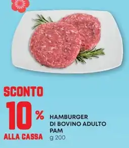 Pam Hamburger di bovino adulto pam offerta